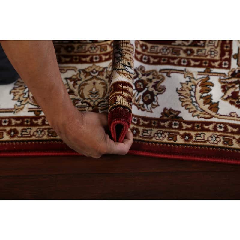 Traditional Floral Red Tabriz Turkish Area Rug Oriental Carpet