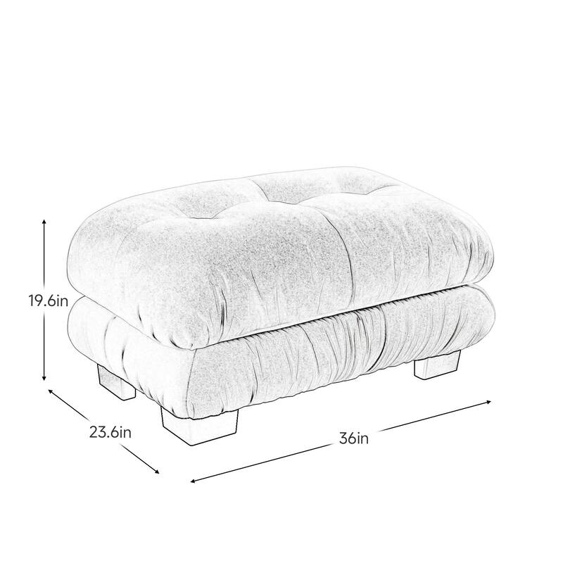 Free Combination Modular Chenille Sectional Sofa Comfy Cloud Couch for Living Room