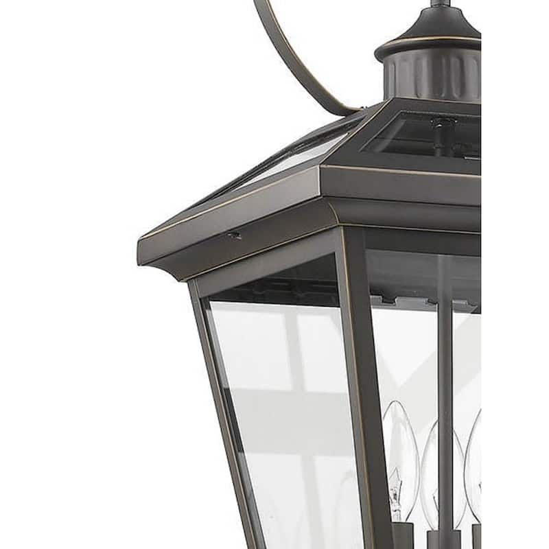 Large Outdoor Bronze Pendant with Circle