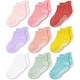 preview thumbnail 1 of 4, CozyWay Non-Slip Ankle Style Socks with Grippers, 9 Pack, Assorted Colors, 1-3 Years