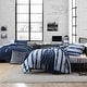 preview thumbnail 6 of 7, Nautica Solid Reversible Navy Multi-Piece Bed Set