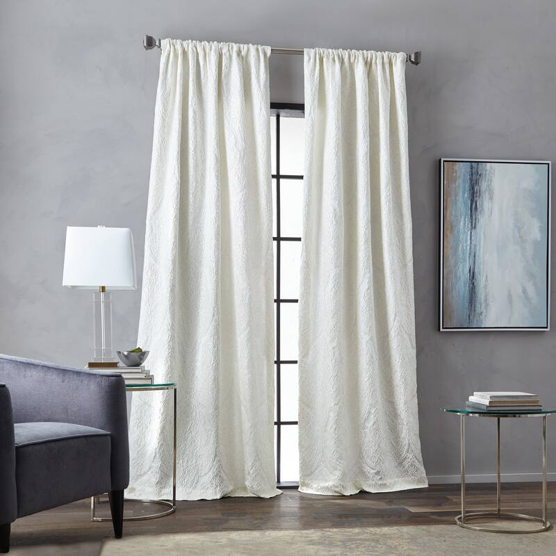 Martha Stewart Milan Room Darkening Rod Pocket Single Curtain Panel