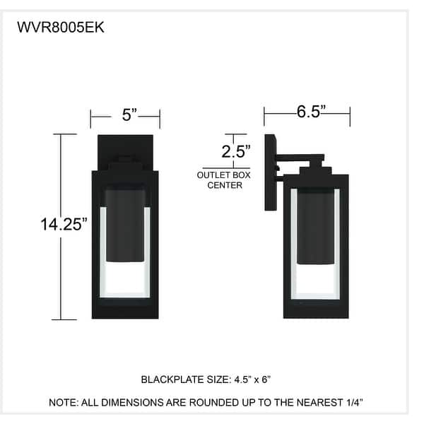 Westover 1-Light Earth Black Dark Sky Outdoor Wall Lantern