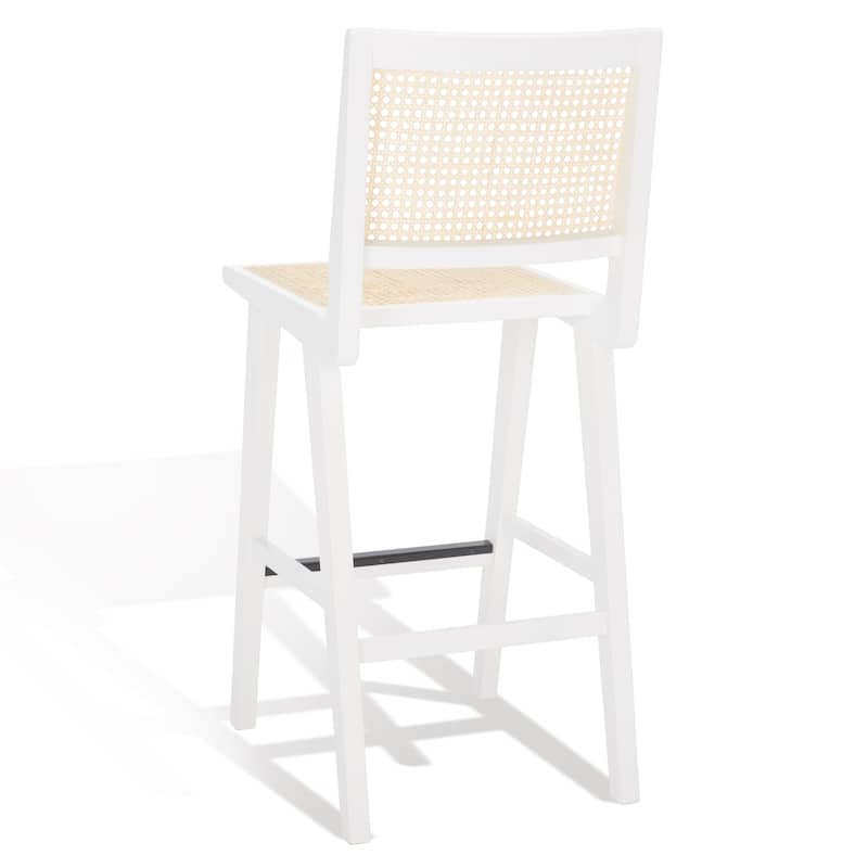 SAFAVIEH Couture Jeff French Cane 30-inch Bar Stool - 18 In. W x 23 In. D x 45 In. H - 18Wx23Dx45H