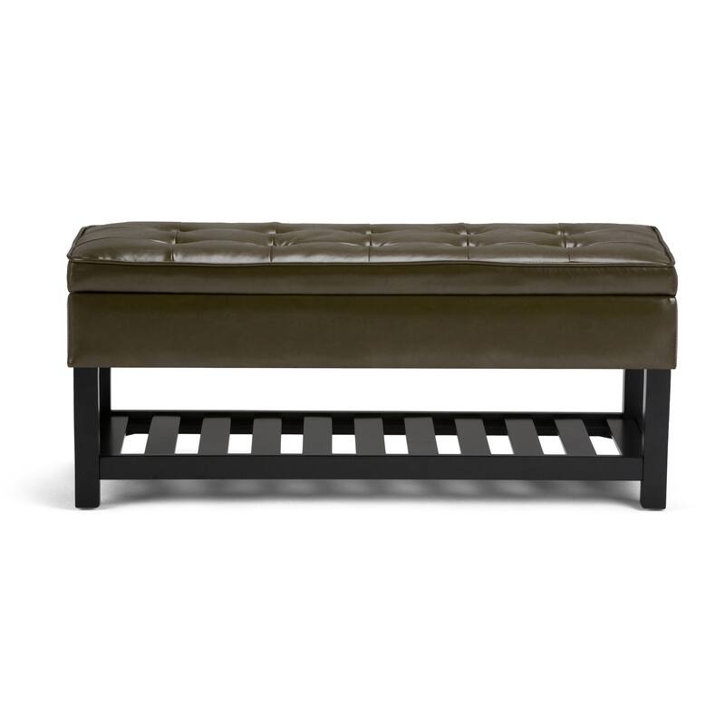 WYNDENHALL Essex 44 inch Wide Transitional Rectangle Ottoman Bench
