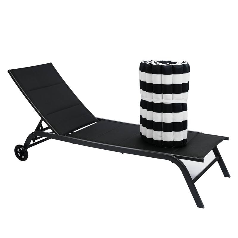 GDFStudio Arth Outdoor Chaise Lounge Cushion (Set of 2),ONLY CUSHIONS