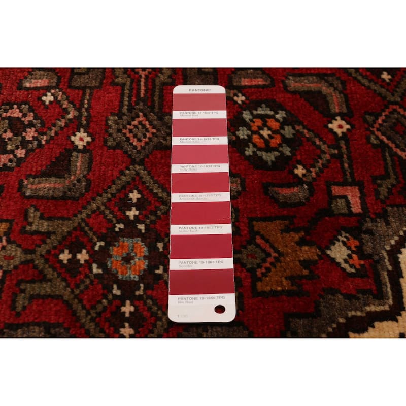 ECARPETGALLERY Hand-knotted Andelz Red Wool Rug - 3'7 x 10'10