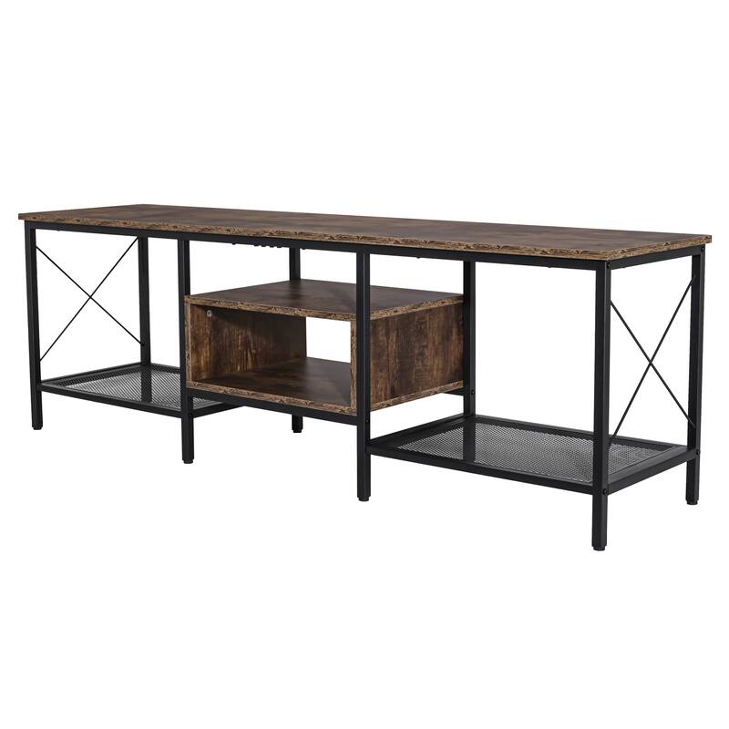 Rectangular TV Stand for TVs up to 75" Console Table