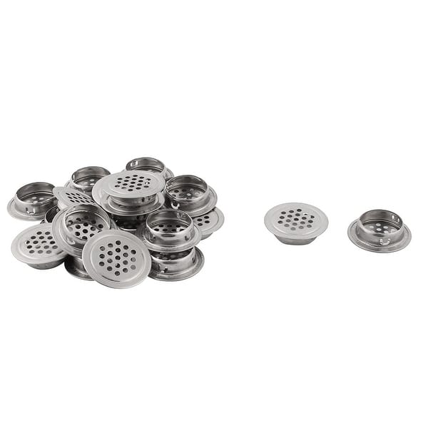 Kitchen Bath Stainless Steel Perforated Mesh Air Vents Strainer 29mm Dia  20pcs