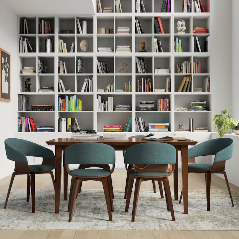 WYNDENHALL Colburn Contemporary Dining Table - 66 W X 40 D x 30 H - Walnut