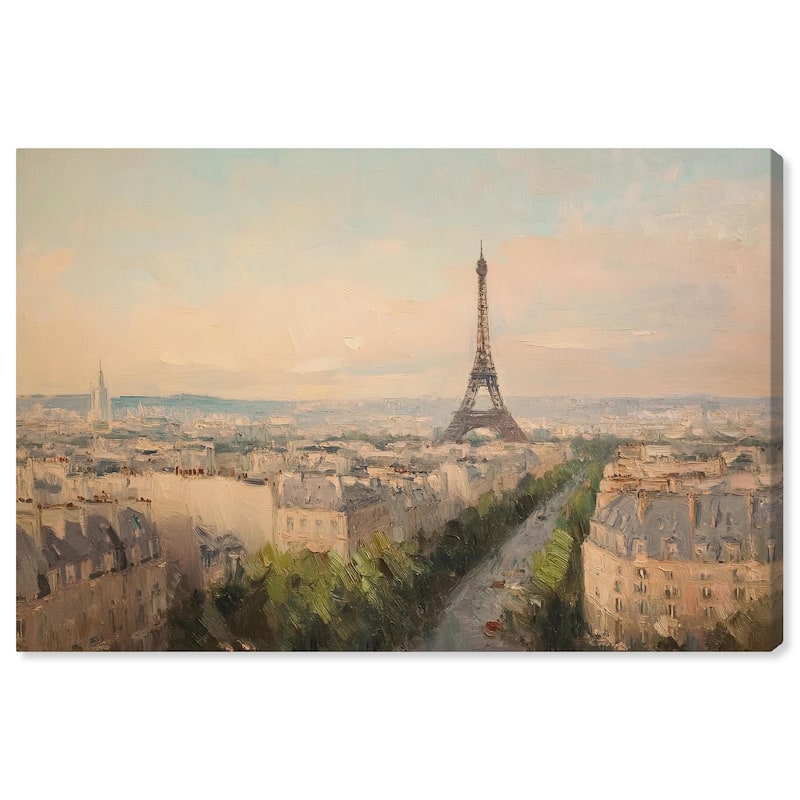 Early Morning Paris Canvas by Art Remedy, Gallery Wrapped - 15" x 10"