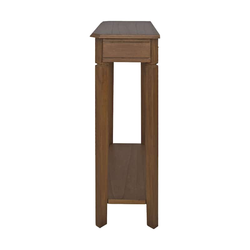 Marnie 1-drawer Solid Wood Console Accent Table with Shelf by East at Main