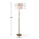 preview thumbnail 8 of 6, Uttermost Quite The Buzz Floor Lamp - 65.5'' H X 17'' W X 17'' D