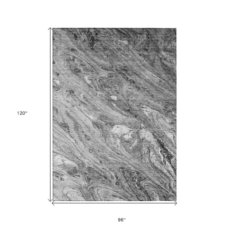 HomeRoots Abstract Transitional Rectangle Outdoor Rug