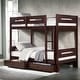preview thumbnail 10 of 12, Artsy Twin over Twin Bunk Bed with Removable Ladder, Hanger and 14+14 Slat System, Space-Saving Knock-Down Design