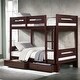 preview thumbnail 2 of 4, Espresso Twin/Twin Bunk Bed with Ladder