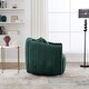 preview thumbnail 16 of 31, 40.35"W Upholstered Oversized Accent Barrel Chair and Half Cozy 360°Swivel Sofa with 3 Pillows, Pumpkin-Shape Club Armchair