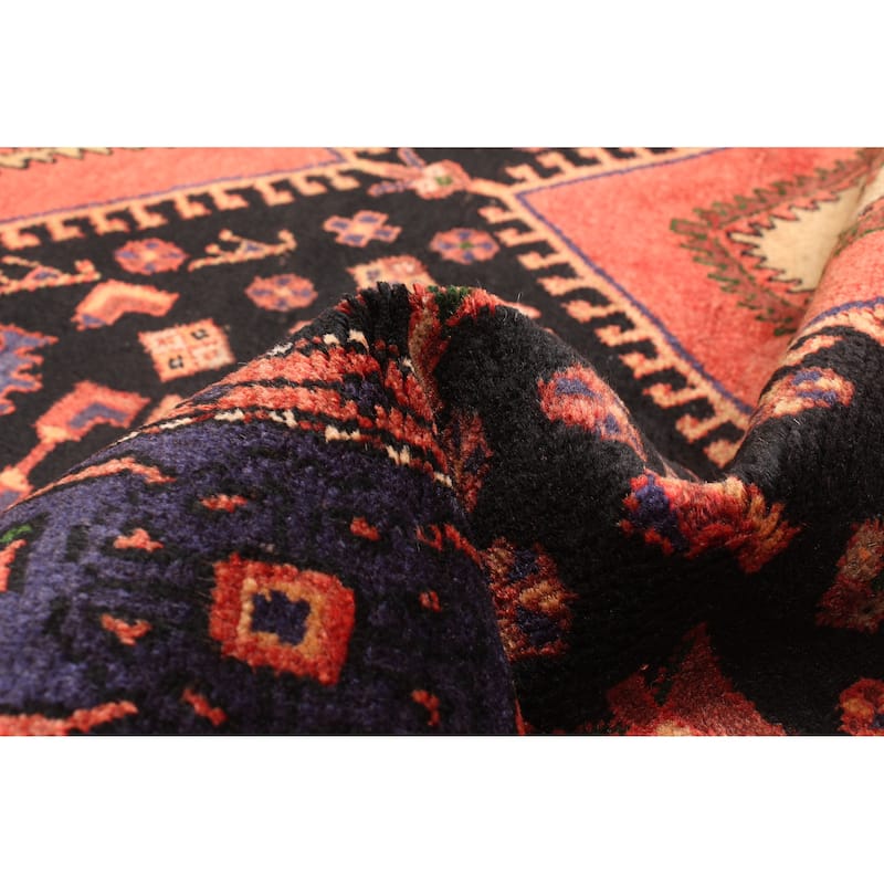 ECARPETGALLERY Hand-knotted Konya Anatolian Black Wool Rug - 4'8 x 6'11