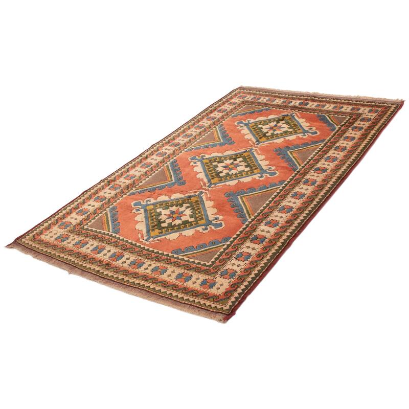 ECARPETGALLERY Hand-knotted Oushak Copper Wool Rug - 6'1 x 10'4