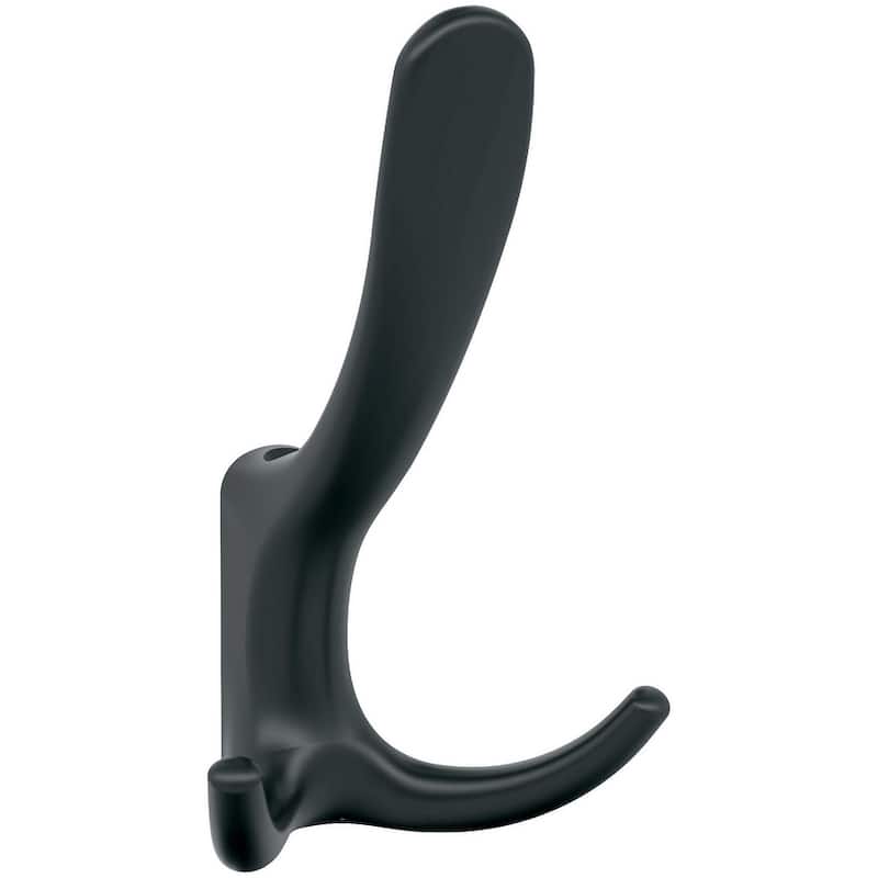 Amerock HBX37013 Finesse Triple Robe Hook - Matte Black