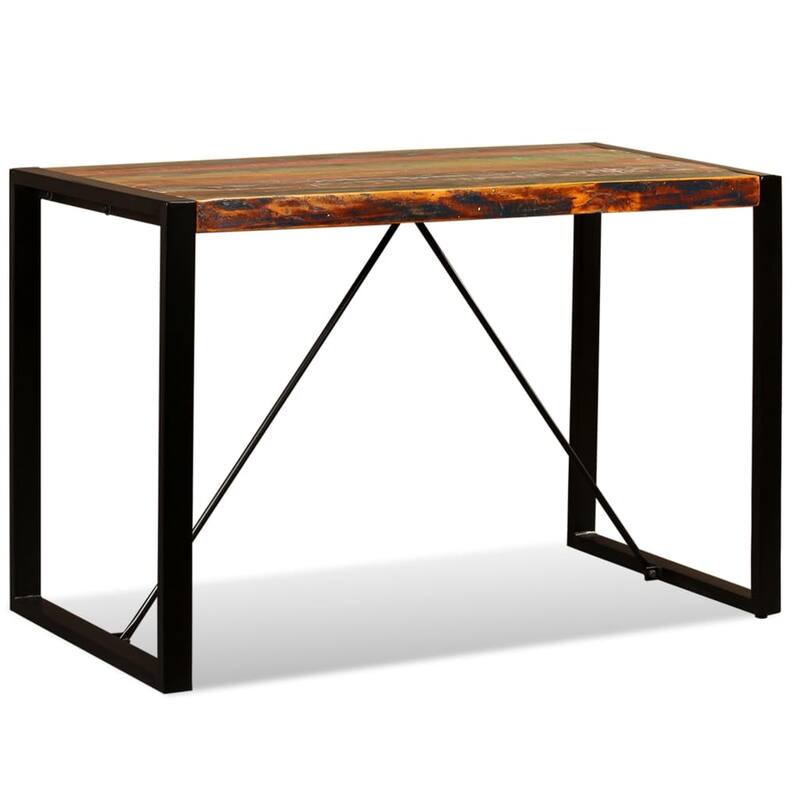 vidaXL Dining Table Solid Reclaimed Wood 47.2" - Multi