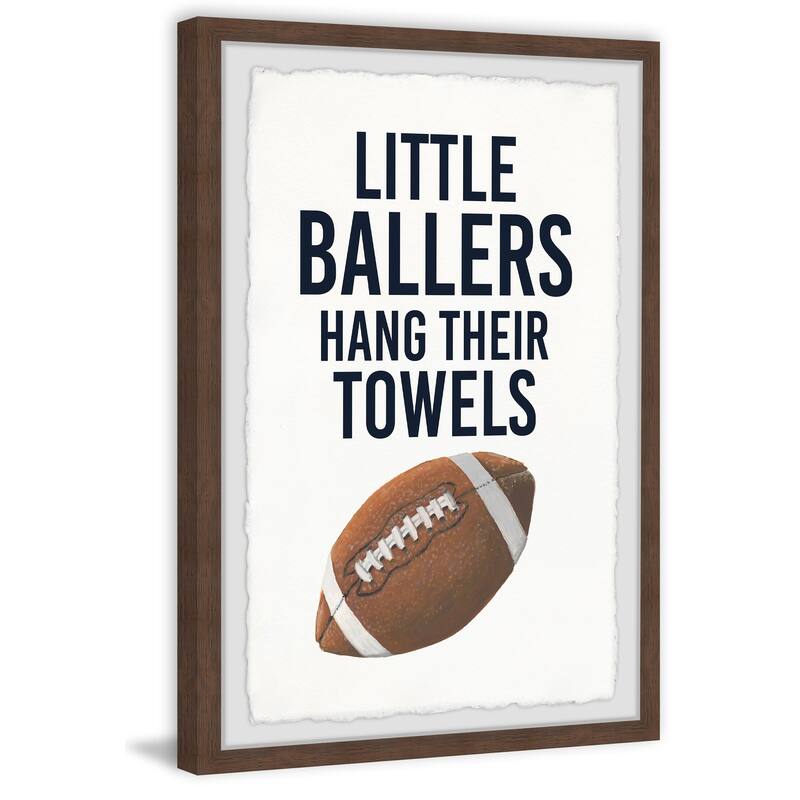 Little Ballers III Framed Wall Art, Elegant Home Touch - Sophisticated Artwork for Refined Décor