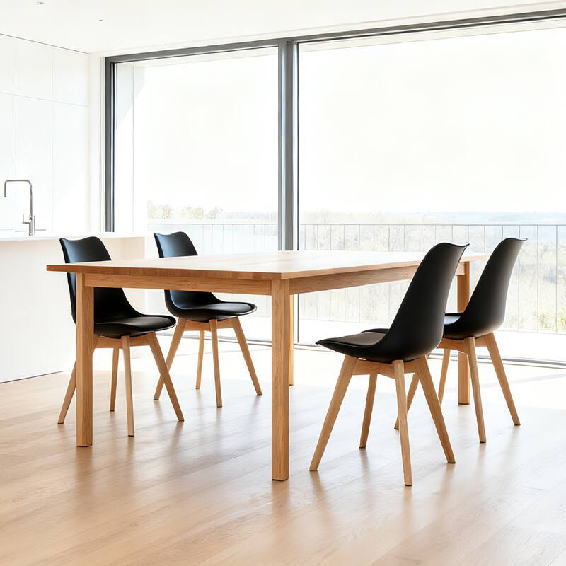 Dining Chair Simple Kitchen Chair Accent Chair Office Chair Dressing Chair Coffee Chair Lounge Chair with Wood Legs