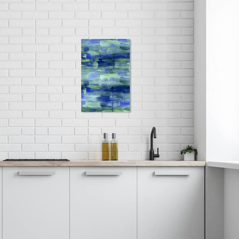 Wynwood Studio Canvas Abstract Rocablu Blue and Modern & Contemporary Wall Art Canvas Print - 24 x 16