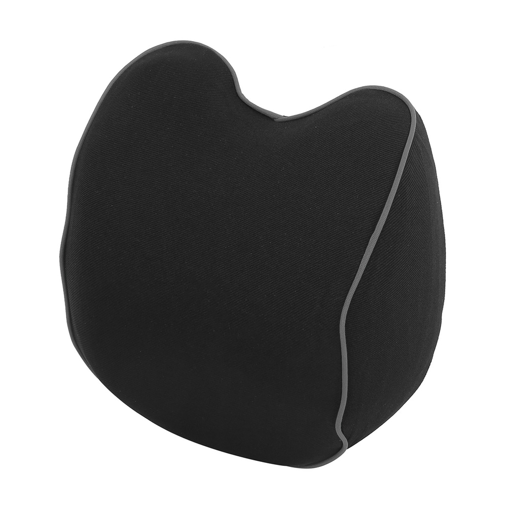 Car Seat Neck Head Rest Pillow Balanced Softness Memory Foam Cushion – Black Gray (Black Gray)