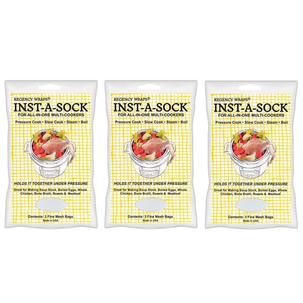 slide 2 of 6, Regency Inst-A-Sock for All-in-One Multi-Cookers to Pressure, Slow Cook, Steam & Boil, Set of 3 3 Sets