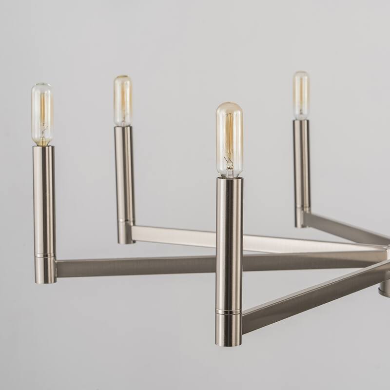 8-Light Classic Candle Chandelier Kitchen island Hanging Pendant for dining room