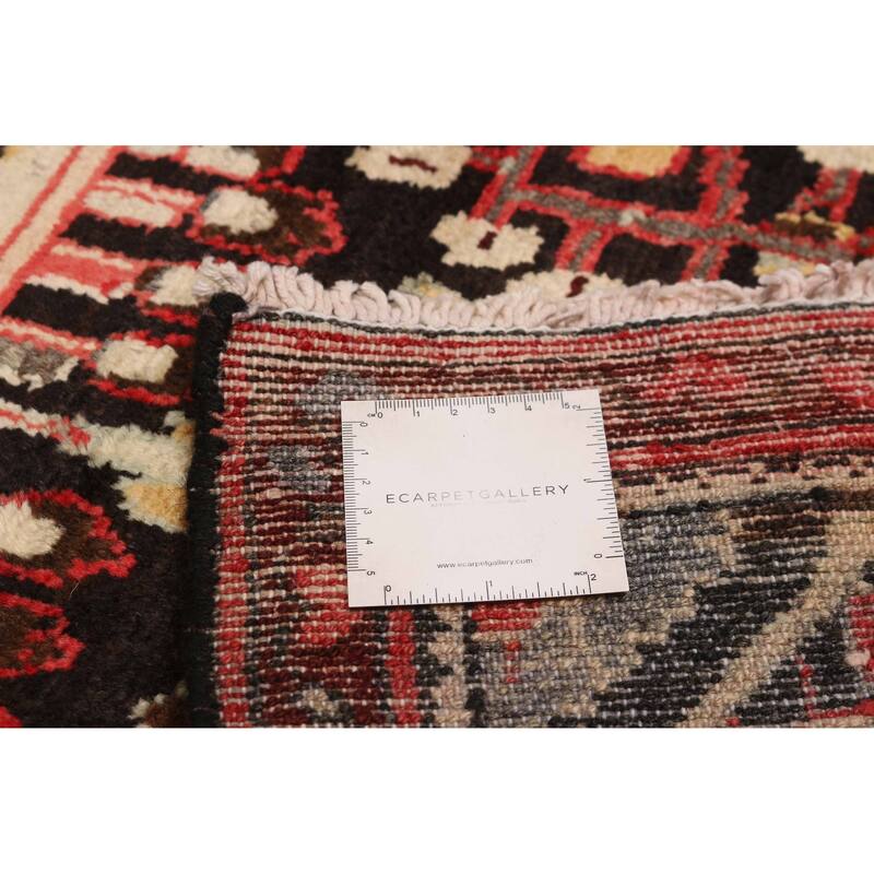 ECARPETGALLERY Hand-knotted Andelz Black Wool Rug - 2'9 x 8'6