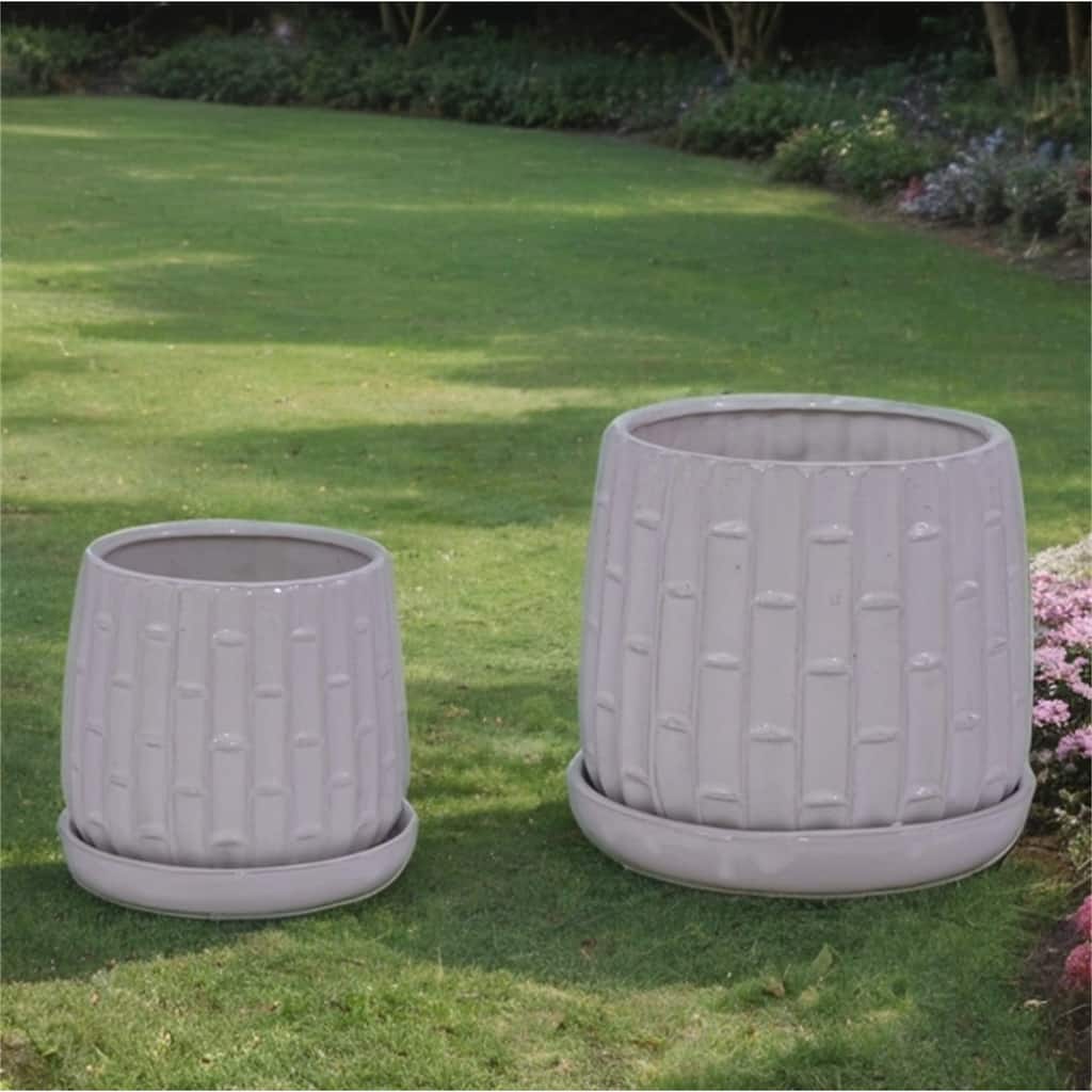 Modern Ceramic Flowerpot (Set of 2)