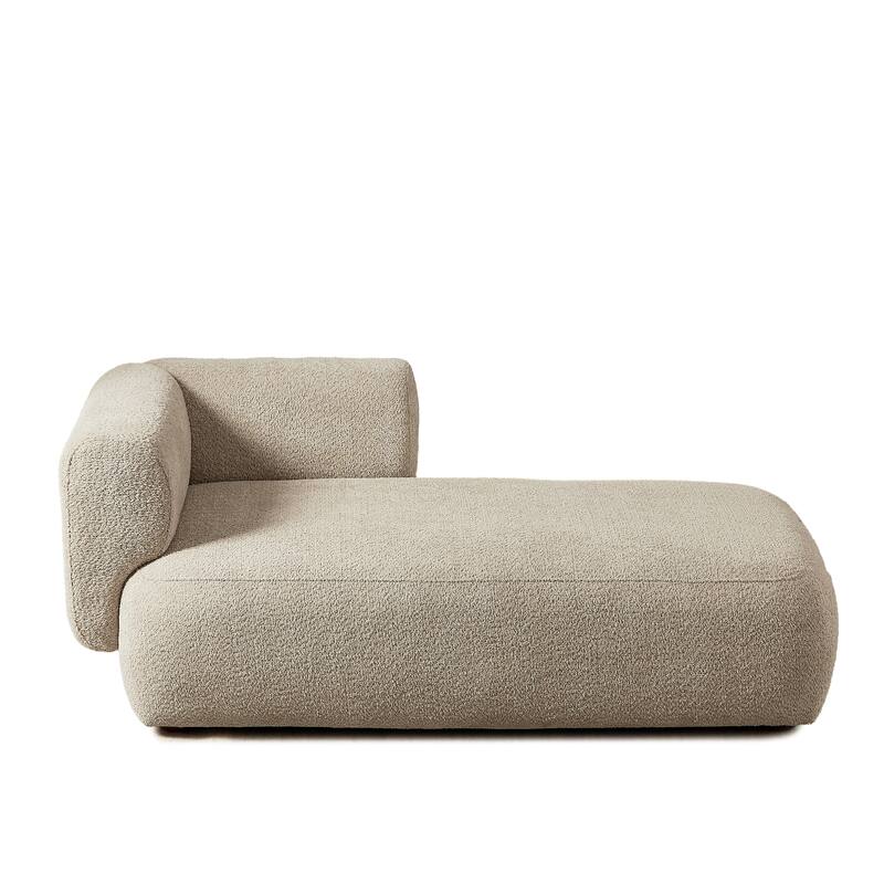 Modern Upholstered Chaise Lounge Chair, Indoor Relaxation Sofa for Living Room or Bedroom