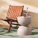 preview thumbnail 42 of 58, Glitzhome 18"H Modern MGO Faux Terrazzo Planter Stand Garden Stool Sand&Pink