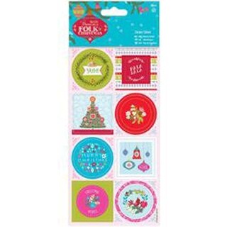 Papermania Silver Snowflake Stickers - Self-Adhesive Embellishments For Crafts