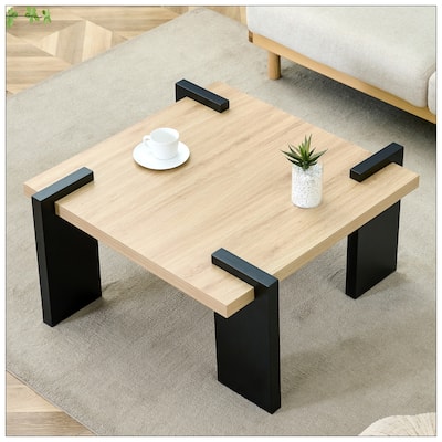 Natural wood -colored MDF coffee table suitable for living rooms