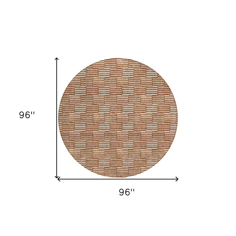 HomeRoots Geometric Transitional Rectangle Outdoor Rug