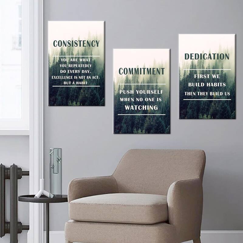 Inspirational Canvas Wall Art Dedication