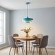 preview thumbnail 33 of 32, Industrial Adjustable Chandelier 1-Light Pendant Light with 3-Layer Metal Shade, Vintage Hanging Lamp for Living Room