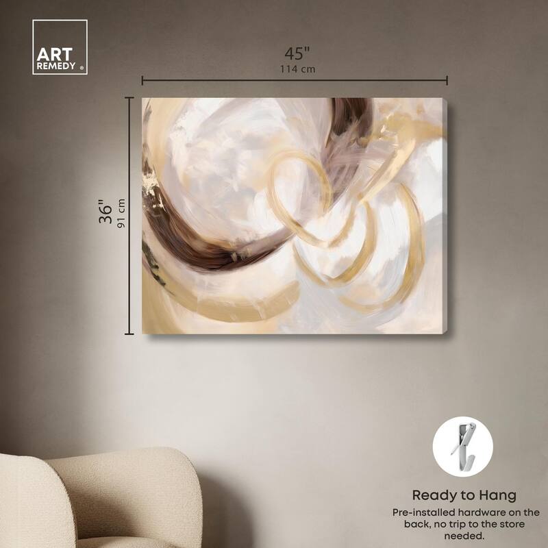 Dreamy Swirls III Canvas by Art Remedy, Gallery Wrapped