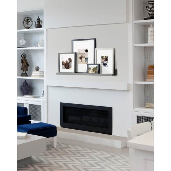 slide 2 of 25, Kate and Laurel Bordeaux Wall Shelf with Frames Set