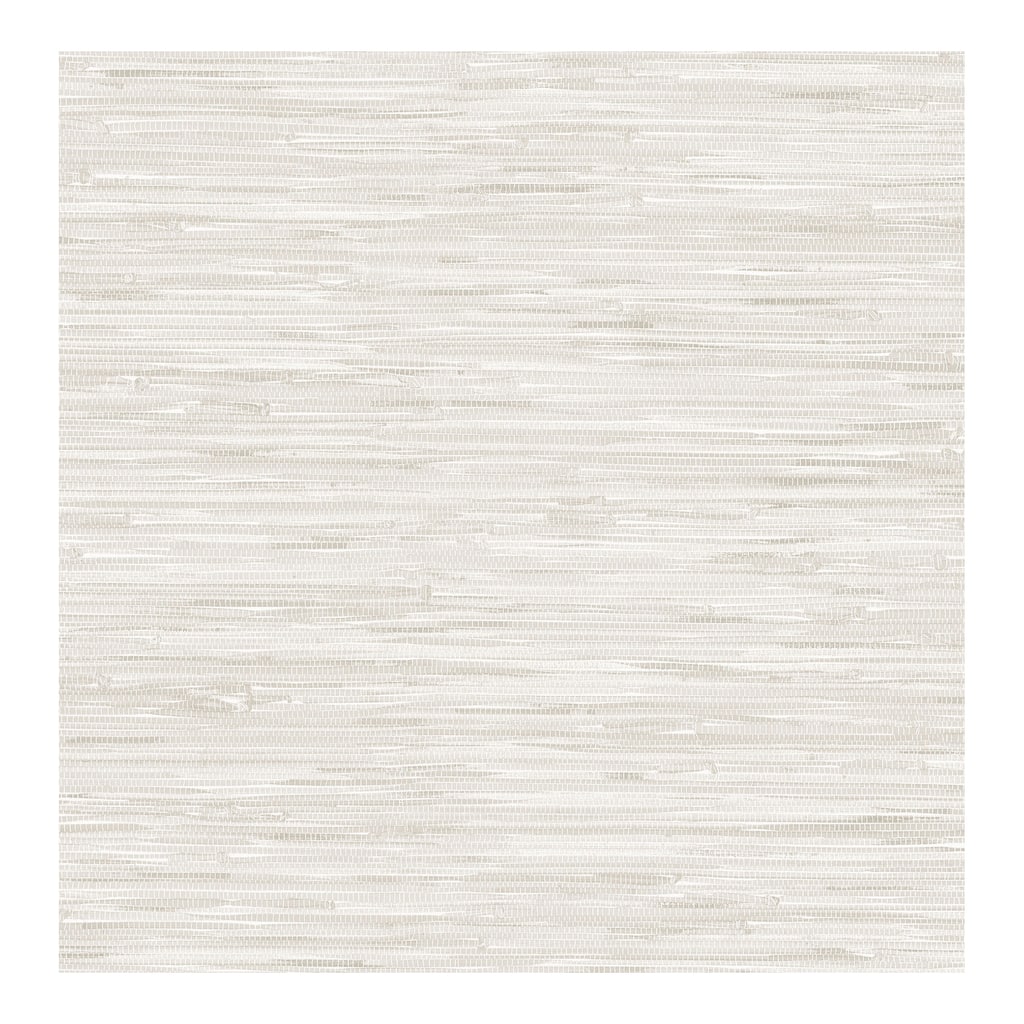 NuWallpaper Cream Faux Grassweave Peel & Stick Wallpaper - 216in x 20.5in x 0.025in