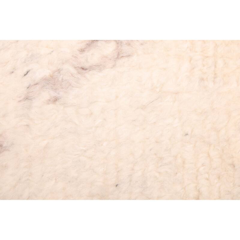 ECARPETGALLERY Hand-knotted Looma Cream Wool Rug - 7'11 x 10'0