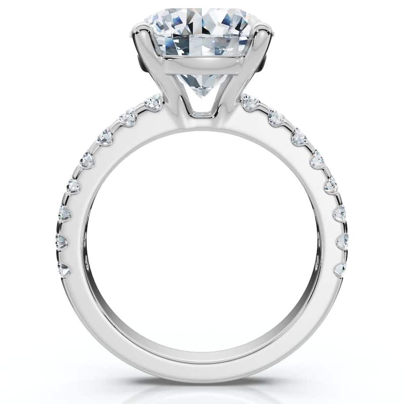 Bliss Diamond Certified 3 1/2Ct Diamond Engagement Matching Wedding Rings Gold Lab Grown