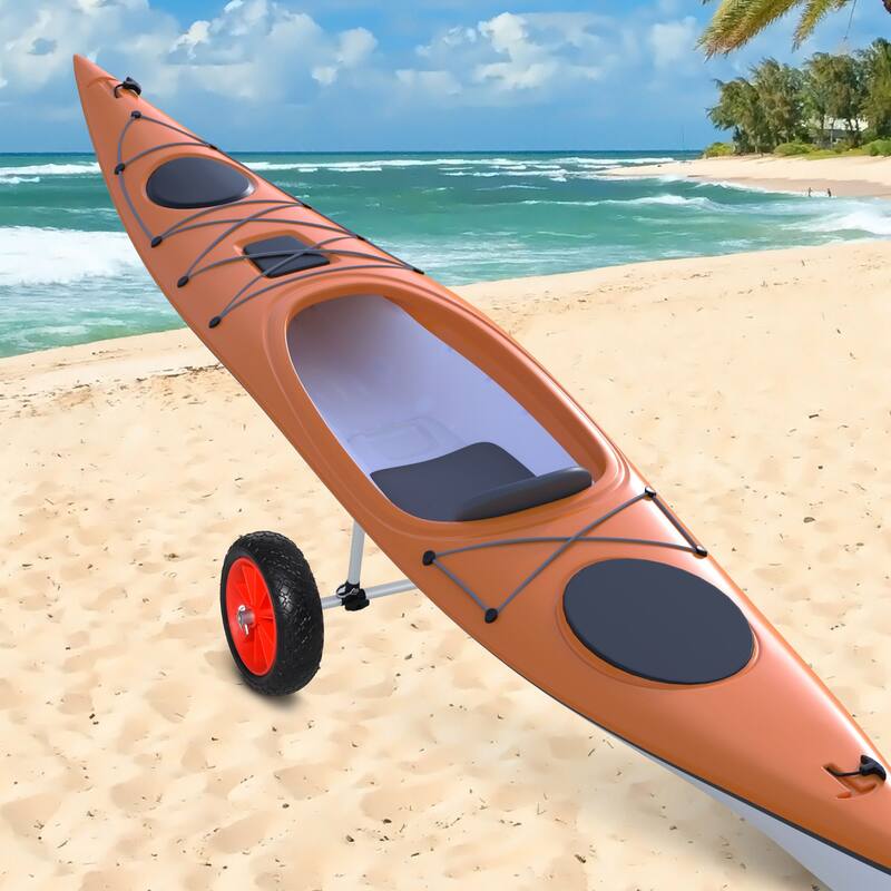 Adjustable Universal Paddle Boat Cart, Trolley Trailer Kayak Wheels