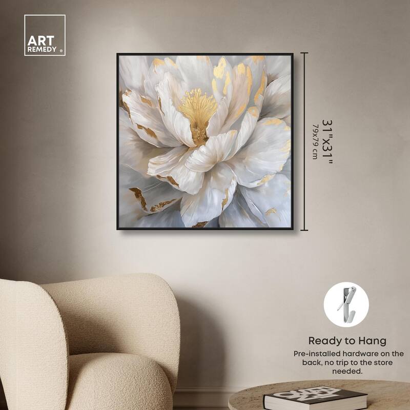 Golden Veins of Grace Canvas by Art Remedy