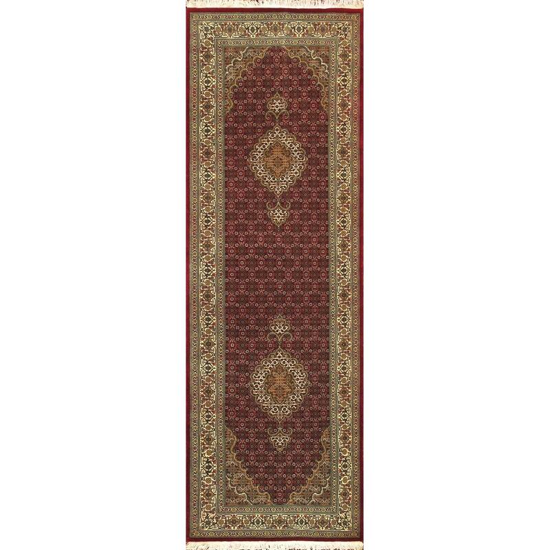 Pasargad Home Baku Hand-Knotted Silk & Wool Area Rug