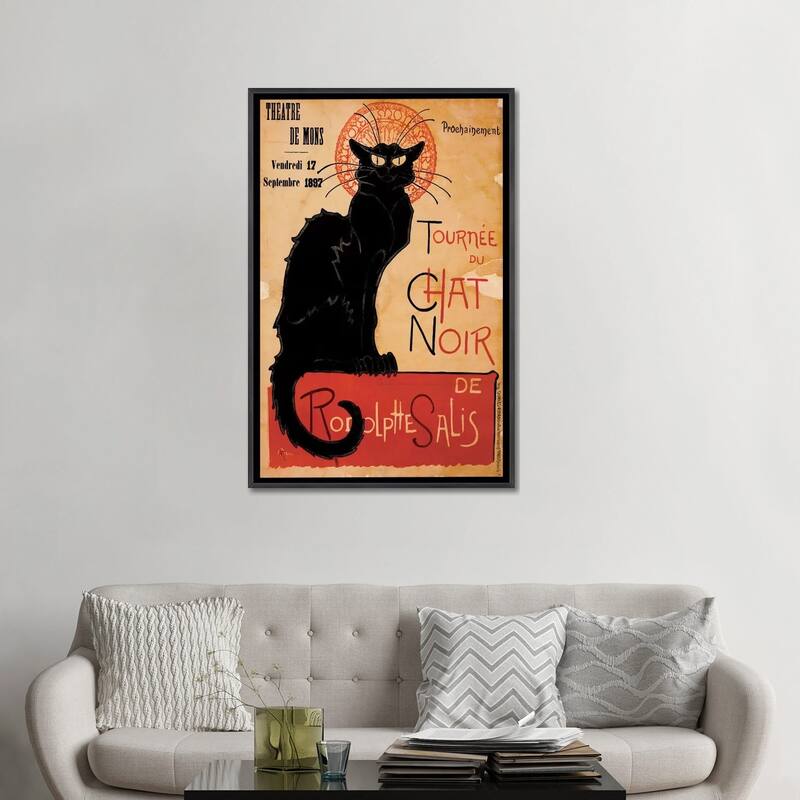 iCanvas "Tournee du Chat Noir Advertising Vintage Poster" by Unknown Artist Framed