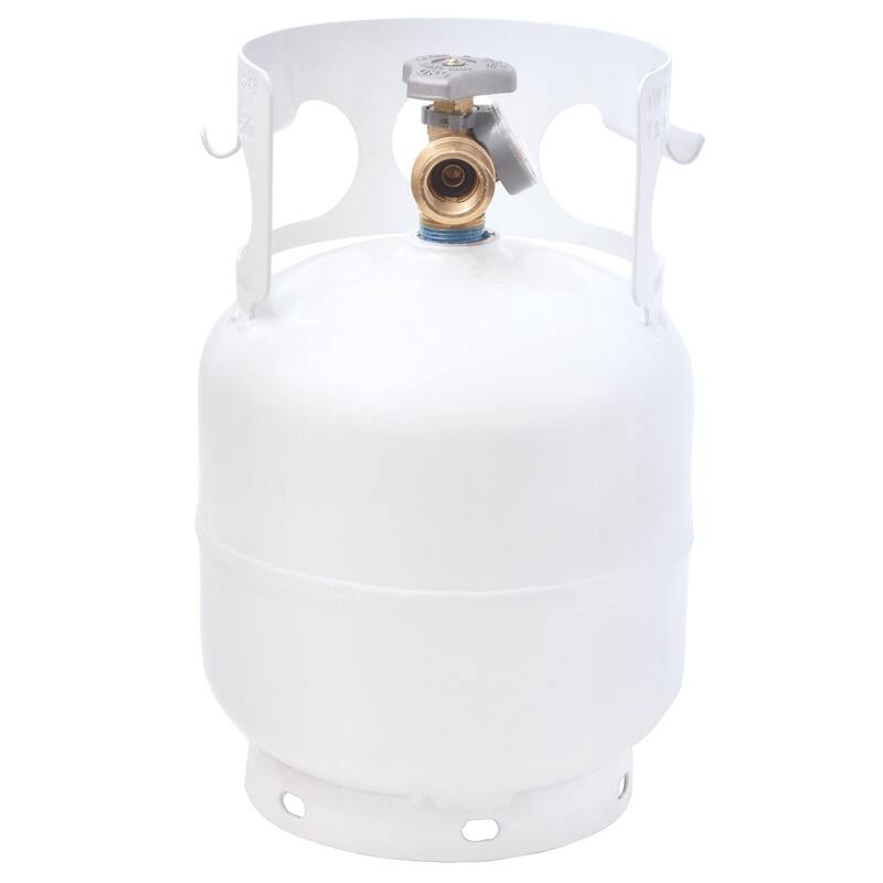 Flame King 5LB Steel Propane LP Tank Cylinder with Gauge & OPD Valves